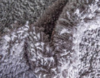 Unique Loom Davos Shag Collection Area Rug - Solid (5' 1" Round, Sterling)