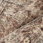 2x6 Washable Runner Rug for Kitchen Hallway Rust Vintage Non-Slip Low Pile Distressed Rustic Carpet Lightweight Vacuumable Soft Throw Rug for Indoor Entryway Bedroom