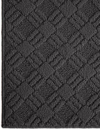 LUMI Indoor Door Mat, Absorbent Non-Slip Thin Doormat, Washable Door Mats, Woven Pattern Inside Floor Mat, Ideal for Entryway, Front Door, Home Decor, 32"x48", Woven Grey
