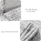 7x9 Area Rug for Living Room Washable Abstract Vintage Soft Thin Indoor Floor Non-Slip Carpet for Bedroom Dining Room Grey