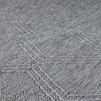 LUXE WEAVERS Modern Farmhouse Gray 8x10 Washable Area Rug, Anti-Slip Diamond Pattern Carpet