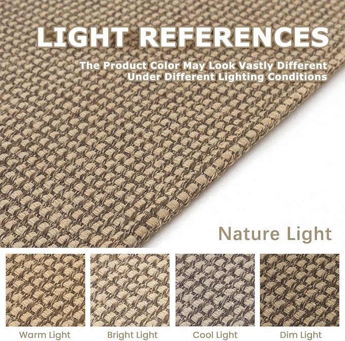 KOZYFLY Runners for Hallways 3x8 ft Washable Kitchen Runner Non Slip Rubber Backed Hall Runners Cotton Entryway Runner Rugs Floor Carpet for Indoor Backdoor Bedroom Kitchen, Tan/Orange/Brown