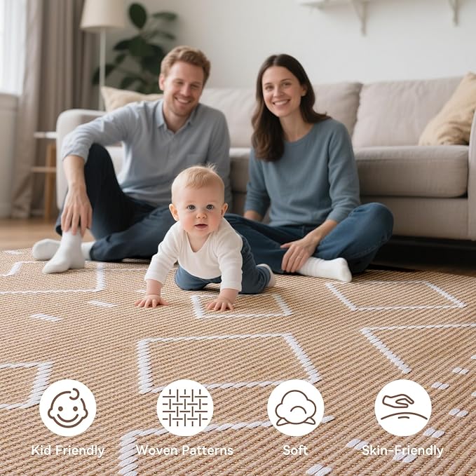 Hallway Runner Rug 2x5, Washable Kitchen Runners Non Slip, Ultra Thin Entryway Floor Mat Fit Under Door, Soft Low Pile Cotton Boho Carpet for Laundry Outdoor Bedroom