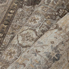 2x6 Brown Washable Vintage Runner Rug for Living Room Bedroom Non Slip Distressed Traditional Soft Runner Rug Low Pile Lightweight Floral Runner Kitchen Hallway Entrance