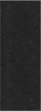 Ottomanson Mud Mat 3' x 3'11" Entryway Rug - Non-Slip Scraper Doormat for Muddy Paws, Dirt Trapping Indoor/Outdoor Mat for High-Traffic Areas, Kitchen, Garage, Patio, Black