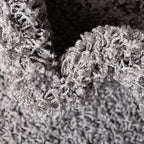 Unique Loom Solid Shag Collection Area Rug (4' 1" x 6' 1" Rectangle, Cloud Gray)