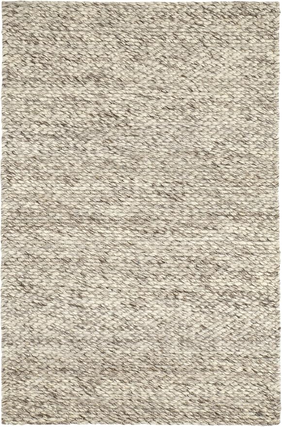 Dash & Albert Loggia Natural Handwoven Wool Rug, 5 X 8 Feet, Natural Solid Pattern - Premium Luxury Hotel Quality Soft Breathable Hypoallergenic Machine Washable Easy Care All Season Comfortable