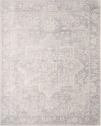 Nourison Home Astra Machine Washable Grey 9' x 12' Area Rug - Easy Clean, Non Shedding, Bed Room, Living Room, Dining Room, Kitchen (9' x 12')