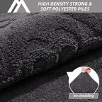 COSY HOMEER Door Mat 20”x32”,Absorbent Dirt Trapper Entryway Rugs,Non-Slip Welcome Mat,Washable Entry Rugs,Low Pile Doormat for Front Back Door,Wet Shoes & Paws,Dark Grey