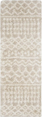 Livabliss Hapsburg Moroccan Shag Area Rug, 2'7" x 5', Beige