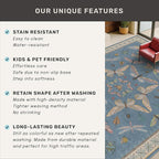 Washable 4x6 Small Rug for Living Room, Area Rug for Kitchen, Bedside, Large Entryway Indoor - Stain Resistant Non Slip with Rubber Backing, Insect Print Aethestic Décor, Light Blue & Aqua