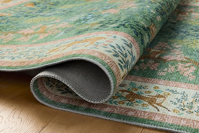 Loloi Rifle Paper Co. Canopy Collection CNP-02 Sage/Blush 2'-3" x 5' Accent Rug