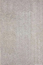 Modern Herringbone Chevron Collection Handcrafted Wool Area Rug - Durable, Zigzag Pattern, for High Traffic, Contemporary Design for Living Room, Bedroom, Dining Room Decor (Dark Olive, 5' round)