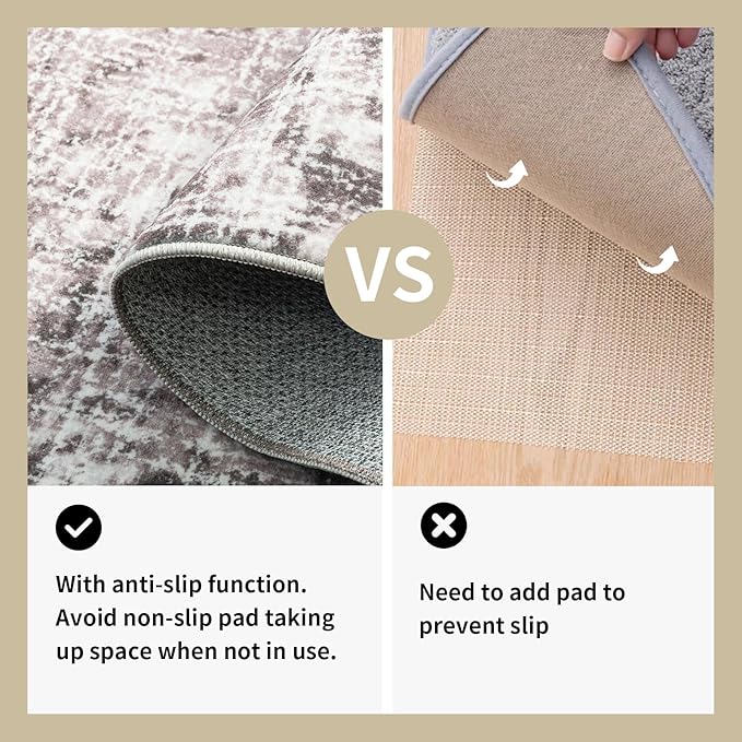 Area Rug for Living Room Bedroom 3x5 ft Washable Rugs with Modern Non Slip Easy Care Floor Mats for Kitchen Entryway High Traffic Area Floor Carpet for Decor Doorway Laundry