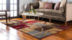 Unique Loom Barista Collection Area Rug - Kouillou (9' x 12' Rectangle, Multi/ Brown)
