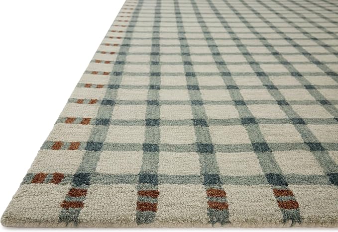 Loloi Magnolia Home by Joanna Gaines Waylon Collection WAY-02 Spa/Brick 3'-6" x 5'-6" Accent Rug