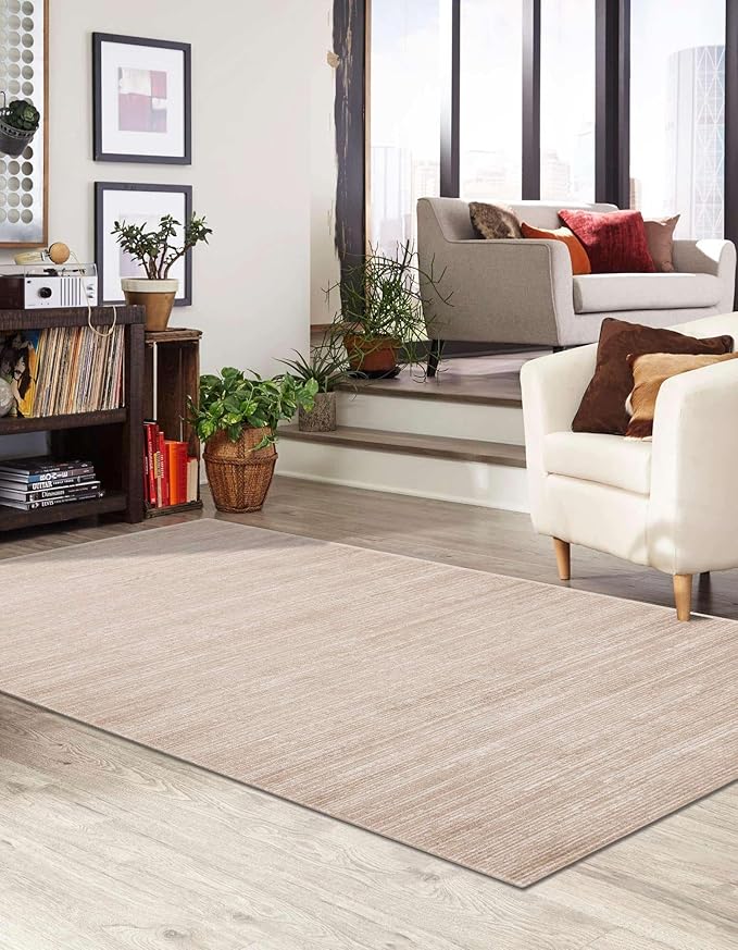 Unique Loom Finsbury Collection Area Rug - Kate (9' x 12' Rectangle, Beige/ Ivory)