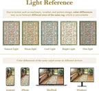 Collive Rug Runners for Hallway 2.6x8, Washable Jungle Animal Kitchen Runner Carpet Green Non Slip Bathroom Mats, Soft Low Pile Stain Resistant Entryway Rugs for Bedroom, Laundry Room