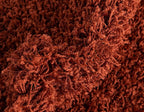 Unique Loom Solid Shag Collection Area Rug (5' 1" x 8' Oval, Terracotta)