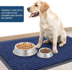 OLANLY Front Door Mat Indoor Outdoor Entrance, Waterproof Heavy Duty Doormat, Fade Resistant, Low Profile, Easy Clean Patio Porch Welcome Floor Mats for Entry, 59x40, Blue