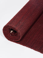 Rugsotic Carpets Hand Woven Flat Weave Kilim Wool ECO-Friendly Area Rugs - 6'x9', Rectangle Shape, Burgundy Color, Solid Plain Design, Low Pile Handmade Rugs for Living Room, Bed Room (D00111)