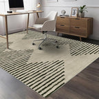 HelloTree Area Rug for Living Room Washable Geometric Moroccan Rug Stripe Farmhouse Bohemian Minimalistic Non Slip Non Shedding Ultra Thin Soft Rug for Bedroom Office DiningRoom Nursery