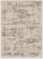 RUGGABLE Washable Vintage Area Rug – Sarrah Hazel 5x7, Stain-Resistant, Non-Slip – Medium Machine Washable Rugs for Living Room, Bedroom, Hallway, Entryway & Office–with Standard Pad