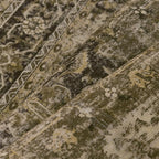 Hallway Runner Rug 2x5 Washable Brown Vintage Distressed Runner Oriental Soft Thin Indoor Carpet Non Slip Low Pile Throw Rug for Kitchen Bedroom Laundry Bedside Entryway
