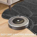 BSICPRO Dog Mat for Muddy Paws, 24x36 Low Profile Absorbent Dirt Trapper Door Mat, Non-Slip Washable Mud Mat for Dogs, Polyester Pet Rug Mat for Front Door Indoor, Patio, Entrance (Charcoal)