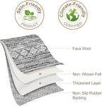 Nakagishi Bedroom Rug Area Rugs 4x6: Washable Boho Neutral Farmhouse Stain Resistant Moroccan Non-Slip Throw Carpet for Women Modern Home Enthusiast Aged 25-40 - Entryway Kitchen Bedside - Black White