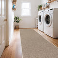 LBRO2M Easy Jute Area Rug 2X7 Washable Rugs for Living Room Bedroom Natural Jute Carpet Durable, Solid Non Shedding Eco Friendly (2X7 Natural)