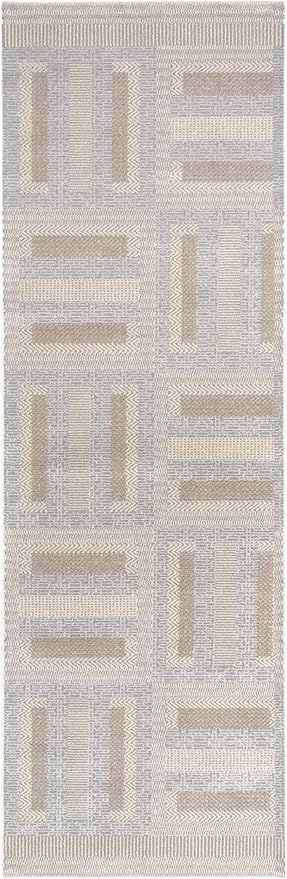 Nourison Home Nordic Grey Multicolor 2' x 6' Scandinavian Area Rug - Easy Clean, Non Shedding, Bed Room, Living Room, Dining Room, Kitchen (6' Runner)