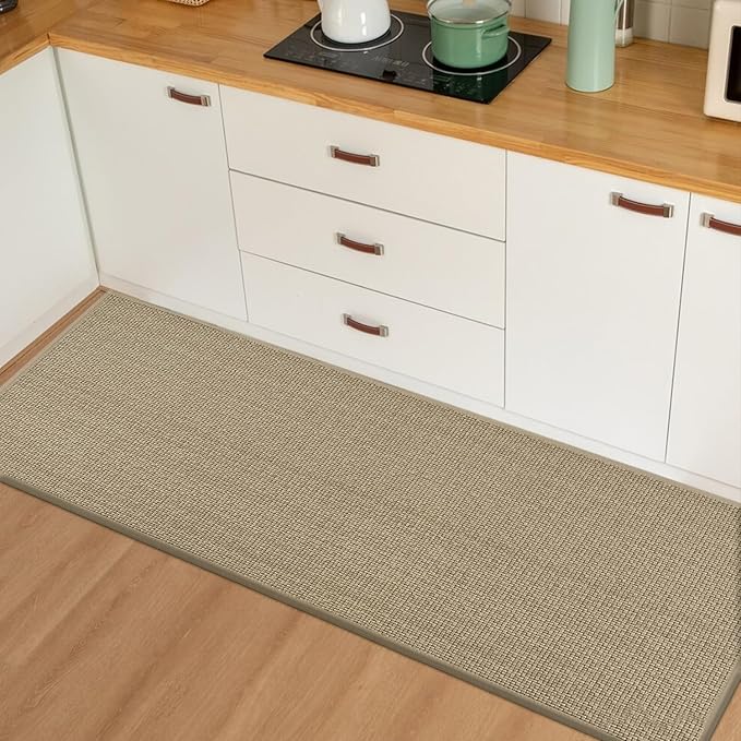 Artoid Mode Washable Non Slip Rubber Backing Kitchen Rugs Doormat, Absorbent Kitchen Floor Mats Front of Sink Kitchen Mats for Floor Home Decor 24x60 Inch