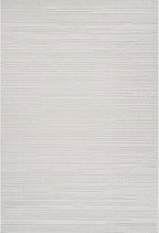 CAMILSON Micro Loop Rug 6x9 Modern Luxury Geometric Pattern Area Rugs Soft High and Low Pile Stain Resistant Easy-Cleaning Non-Shedding for Living Room Office Indoor Carpet (6 x 9 / White)