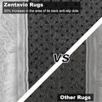 Zentavio Area Rugs for Living Room Small Carpet for Bedroom 3x5 Bedside Washable Soft Fluffy Shag Aesthetic Plush High Pile Throw Rug for Nursery Kids Room Dorm Room White