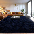 Area Rugs for Living Room, Soft Shaggy Carpets for Living Room, Fuzzy Rugs for Kids' Room, Perfect Decor for Modern Home Navy Blue 5x7 Feet