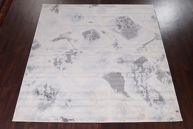 Abstract Transitional Turkish Oriental Area Rug 10x10 Square