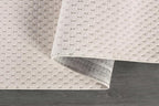 CAMILSON Modern Rug 8x10 Luxury Pebble Pattern Micro Loop Area Rugs Soft High-Low Pile Stain Resistant Easy to Clean Non-Shedding Durable Living Room OfficeIndoor Carpet (White)