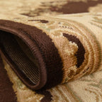 Rugs.com Chateau Collection Rug – 7' 10 Square Brown Medium Rug Perfect for Living Rooms, Kitchens, Entryways