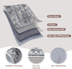 Rugcomf Bedroom Rug 3x5 Rug Washable Area Rug Non Slip Low Pile Small Carpet for Bedroom, Bedside, Kitchen, Entryway, Kids Room, Office, College Dorm Essentials for Girls(Grey)