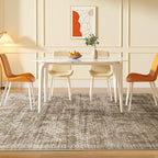 WITSHOCK 6x9 Area Rugs for Living Room: Machine Washable Non Slip Modern Abstract Carpet - Low Pile Print Rug for Bedroom Dining Room - Stain Resistant for Household - Pet Owners (Earthy Brown)