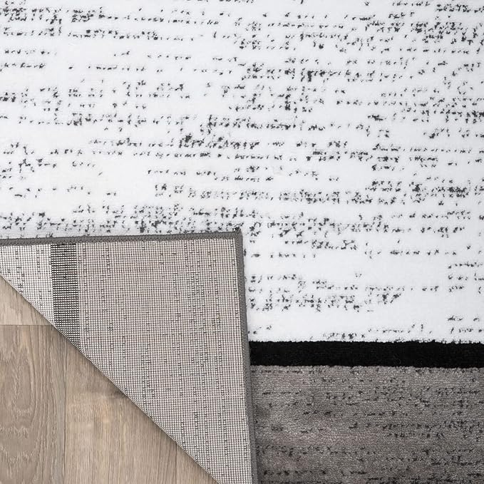 Rugshop Contemporary Modern Boxes for Home Office,Living Room,Bedroom,Kitchen Non Shedding Runner Rug 2'7" x 12' Blue