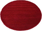 Unique Loom Solo Collection Area Rug - Calabasas (6' 1" Round, Red)
