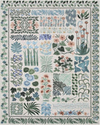 Floral Boho Washable Area Rug for Bedroom, Large Botanical Living Room Rugs 8x10, Non Slip Soft Indoor Throw Carpet for Home Office Nursery Dining Room Playroom (Beige,8 x 10)