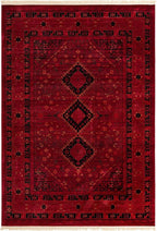 Unique Loom Tekke Collection Area Rug - Sheibani (10' x 14' 1" Rectangle, Red/ Black)