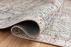 Loloi Chris Loves Julia Jules Collection JUL-07 Natural/Ocean 5'-0'' x 7'-6'', .13" Pile Height, Area Rug
