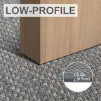 LEKEEPGO Door Mat 17"x29", Non Slip Door Mat Indoor Entrance, Rubber Backing Front Indoor Door mats Washable Absorbent Low-Profile Entryway Entry Resist Dirt Inside Door Mats, Light Grey