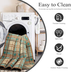 Area Rug Non Slip Machine Washable Ultra Soft Living Room/Bedroom/Kitchen/Outdoor/Classroom Plaid, 8'×10'