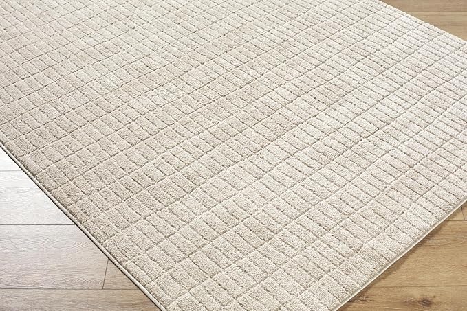 Livabliss x Our PNW Home Cascade Minimalist Striped Area Rug, 2'7" x 10', Light Brown
