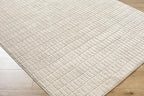 Livabliss x Our PNW Home Cascade Minimalist Striped Area Rug, 2'7" x 7'3", Light Brown